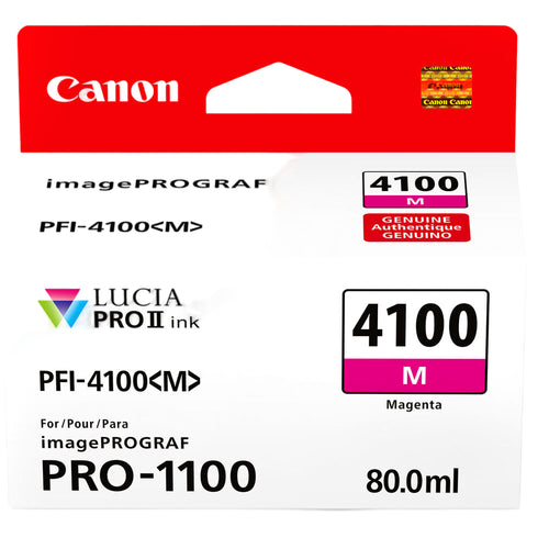 Canon PFI-4100 Pigment Ink Tank (80mL) — For Pro-1100