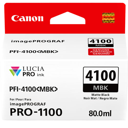 Canon PFI-4100 Pigment Ink Tank (80mL) — For Pro-1100