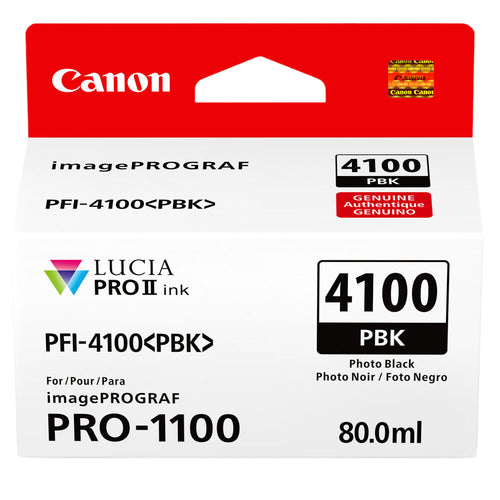 Canon PFI-4100 Pigment Ink Tank (80mL) — For Pro-1100