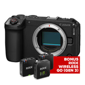 Canon EOS R6 V Body with Rode Wireless GO (Gen 3) Compact Microphone System