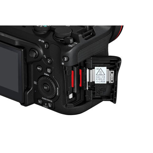 Canon EOS R6 V with RF 20-50mm f/4L IS USM PZ Lens and Rode Wireless GO (Gen 3) Compact Microphone System