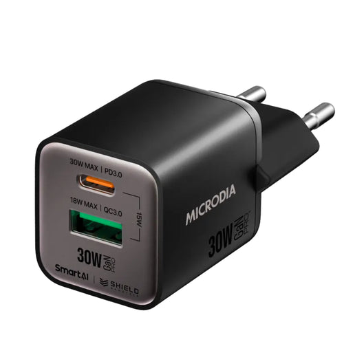 Microdia SmartCube Nano Dual Port GaN Wall Charger (Multiple Colours Available)