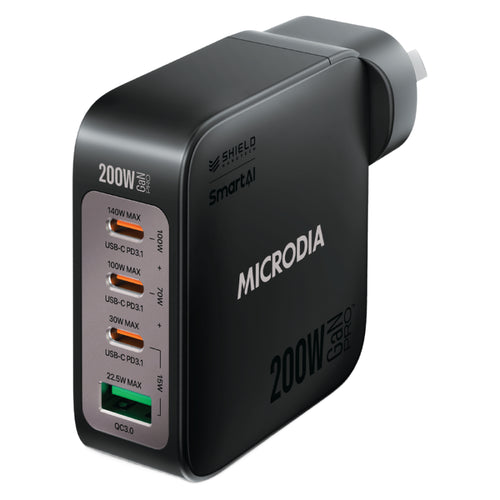 Microdia SmartCube Nano 4 Port GaN Wall Charger (Multiple Colours Available)