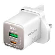 Microdia SmartCube Nano Dual Port GaN Wall Charger (Multiple Colours Available)