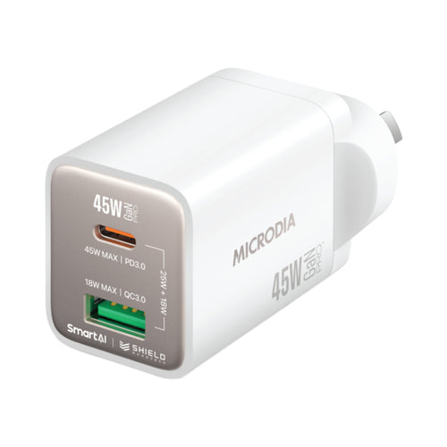 Microdia SmartCube Nano Dual Port GaN Wall Charger (Multiple Colours Available)