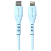 Microdia Fruitywire Silicone PD60W USB-C to 8-Pin Cable 2.6m Baby Blue