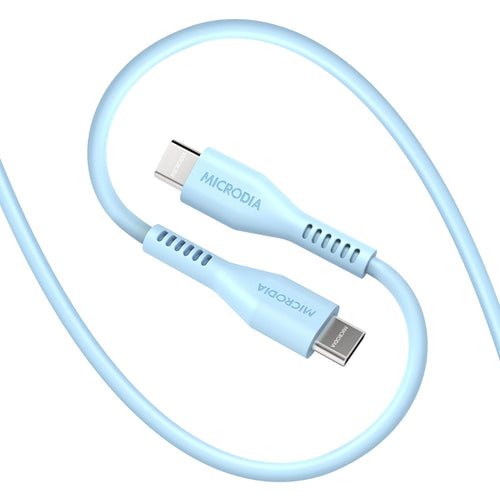 Microdia Fruitywire Liquid Silicon PD60W USB-C to USB-C Cable (Multiple Colours Available)