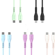 Microdia Fruitywire Liquid Silicon PD60W USB-C to USB-C Cable (Multiple Colours Available)