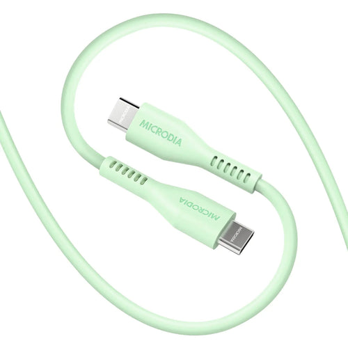 Microdia Fruitywire Liquid Silicon PD60W USB-C to USB-C Cable (Multiple Colours Available)