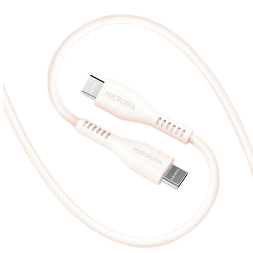 Microdia Fruitywire Liquid Silicon PD60W USB-C to USB-C Cable (Multiple Colours Available)
