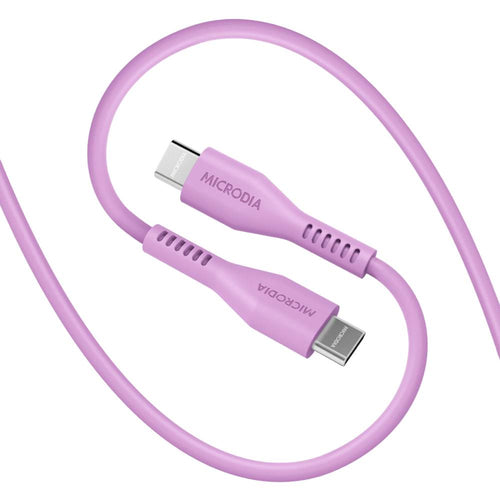Microdia Fruitywire Liquid Silicon PD100W USB-C to USB-C Cable (Multiple Colours Available)