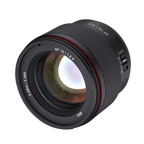 Samyang 75mm f/1.8 UMC II Lens for Fujifilm X Mount