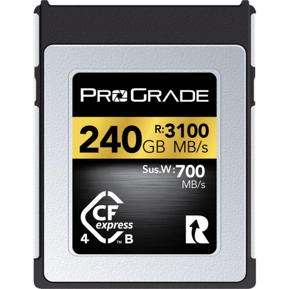 ProGrade Digital Gold 240GB CFexpress 4.0 Type B 3400/MBs Memory Card ...