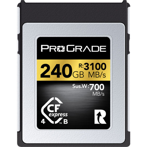 ProGrade Digital Gold 240GB CFexpress 4.0 Type B 3400/MBs Memory Card