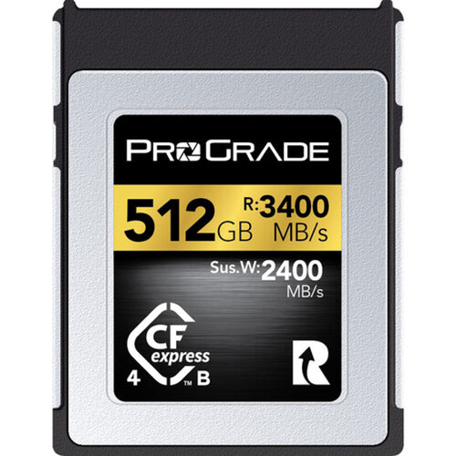 ProGrade Digital 512GB CFexpress 2.0 Type B 3400MB/s Gold Memory Card