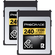 ProGrade Digital Gold 240GB CFexpress 4.0 Type B 3400MB/s Memory Card - Twin Pack