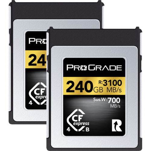 ProGrade Digital Gold 240GB CFexpress 4.0 Type B 3400MB/s Memory Card - Twin Pack