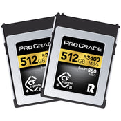 Prograde Digital Gold 512GB CFexpress 4.0 Type B 3400MB/s Memory Card (2 Pack)
