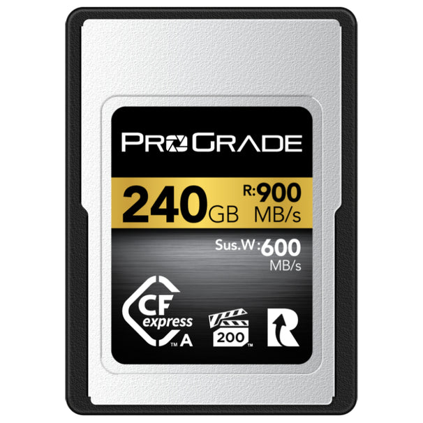 ProGrade Digital Gold 240GB CFexpress 2.0 Type A 900MB/s Memory Card