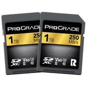 ProGrade Digital Gold 1TB SDXC UHS-II 250MB/s Memory Card - V60 - Twin Pack