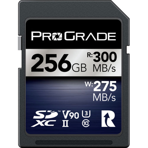 ProGrade Digital Iridium 256GB SDXC UHS-II 300MB/s Memory Card - V90