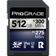 ProGrade Digital Iridium 512GB SDXC UHS-II 300MB/s Memory Card - V90