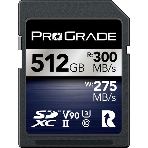 ProGrade Digital Iridium 512GB SDXC UHS-II 300MB/s Memory Card - V90