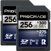 ProGrade Digital Iridium 256GB SDXC UHS-II 300MB/s Memory Card - V90 - Twin Pack