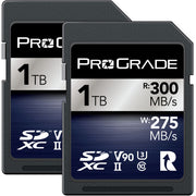 ProGrade Digital Iridium 1TB SDXC UHS-II 300MB/s Memory Card - V90 - Twin Pack