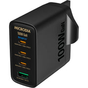 Microdia SmartCube Nano 100W 4 Port GaN Wall Charger
