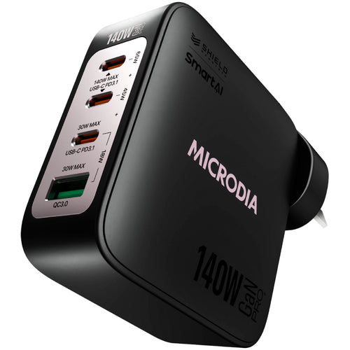 Microdia SmartCube Nano 140W 4 Port GaN Wall Charger