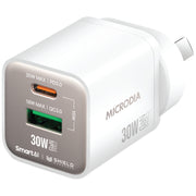 Microdia SmartCube Nano 30W Dual Port GaN Wall Charger