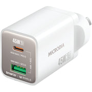 Microdia SmartCube Nano 45W Dual Port GaN Wall Charger