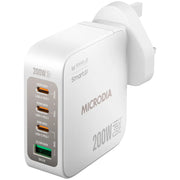 Microdia SmartCube Nano 200W 4 Port GaN Wall Charger