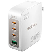 Microdia SmartCube Nano 200W 4 Port GaN Wall Charger