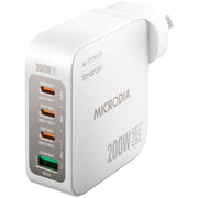 Microdia SmartCube Nano 200W 4 Port GaN Wall Charger