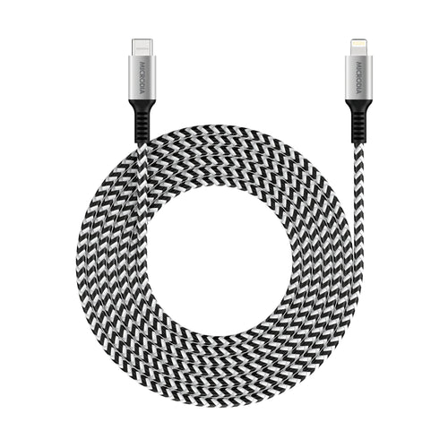 Microdia ExeCable Tweed PD60W 2.6m USB-C to Lightning Cable