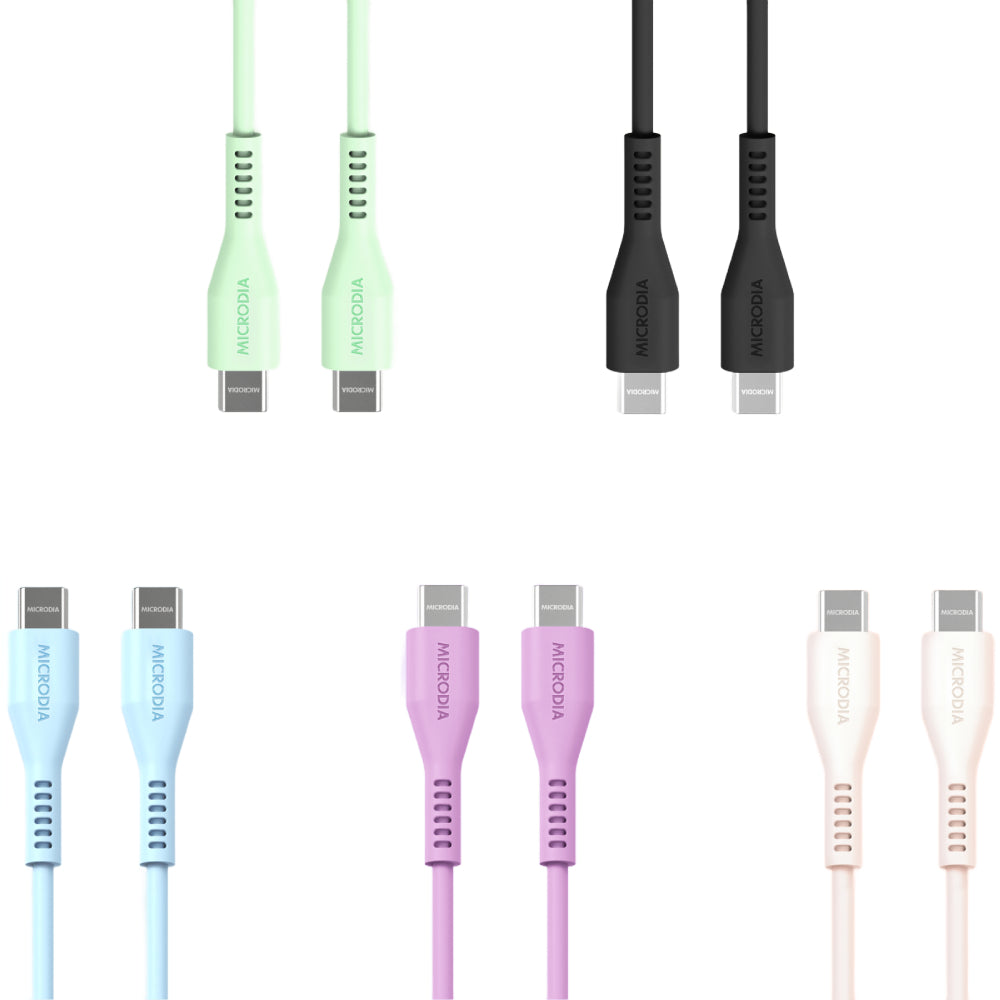 Microdia Fruitywire Liquid Silicon PD60W 2.6m USB-C to USB-C Cable ...