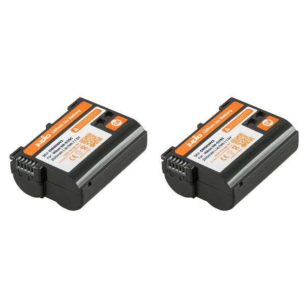 Jupio Nikon EN-EL15C 2100mAh + USB Dual Charger (2 Pack)