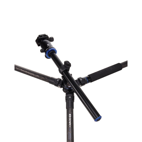 Benro GoPlus Travel Series 2 Carbon Fibre 3 Section Monopod Twist Lock V2 Ball Head 16 kg PL