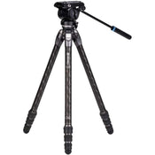 Benro Tortoise 24CLV, Carbon Fibre, Twist Lock, S6PRO Head, QR6PRO Plate, Video Tripod Kit