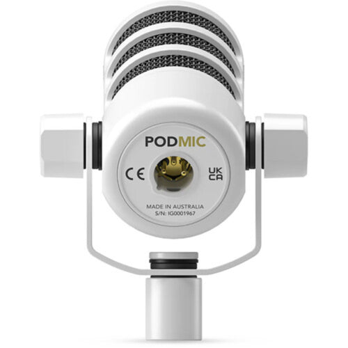 Rode PodMic Dynamic Podcasting Microphone (White)