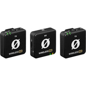 Rode Compact Wireless Microphone System with Two Transmitters for Dual-channel Recording (Black)