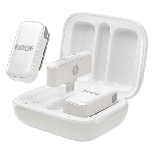 Rode Wireless Micro 2-Person Ultracompact Wireless Microphone System with USB-C Connector (2.4 GHz, White)