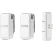 Rode Wireless Micro 2-Person Ultracompact Wireless Microphone System with USB-C Connector (2.4 GHz, White)