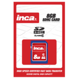 Inca 8GB SDHC UHS-I 6MB/s Memory Card - V6