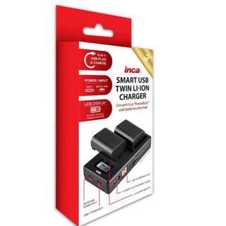Inca Dual USB Charger for Sony NP-FW50 Batteries