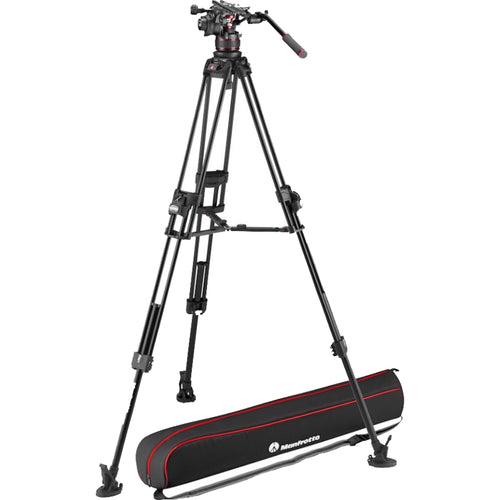 Manfrotto Kit Vid Alu Fast Twin and 612 4-12kg counterbalance incl 100mm Ball and Bag