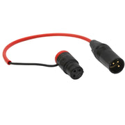 Rycote 3-Pin XLR Male to Right-Angle XLR Female Cable for Cyclone 10.2