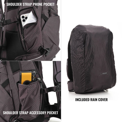 Shimoda Side Lite 22 shoulder strap phone and accessory pockets